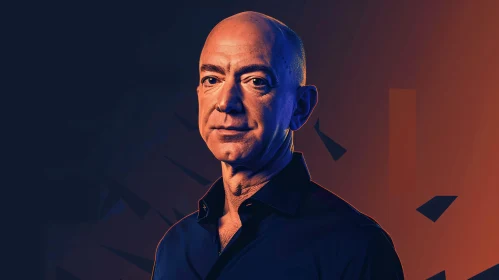 Jeff Bezos in a Dramatic Artistic Setting