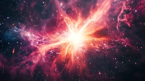 Celestial Nebula with Stars
