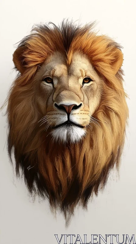 Regal Lion Art Piece