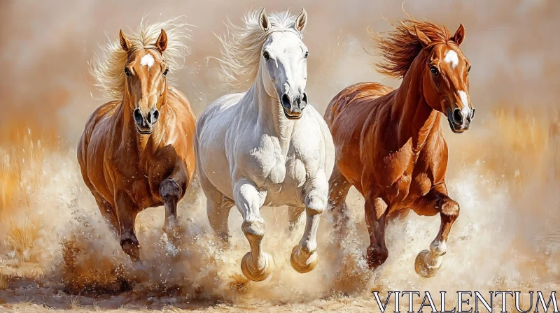 Wild Horses in Motion