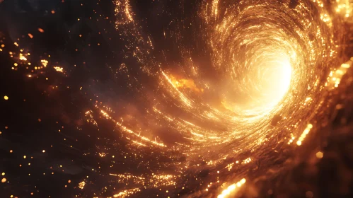 Abstract Light Swirl Art