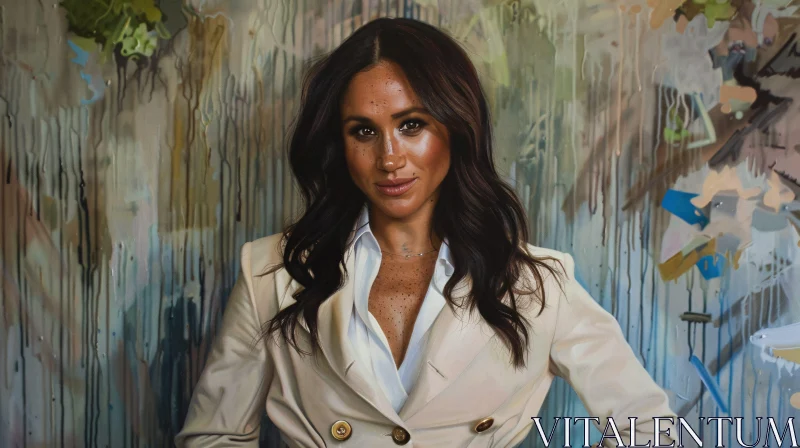 Modern Portrait of Meghan Markle