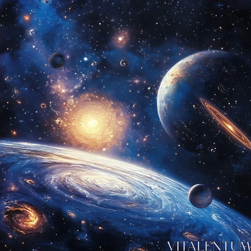 Planets and Nebulae in Deep Space