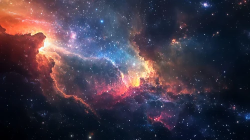 Cosmic Cloud Galaxy Artwork