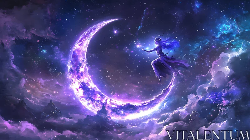 Moonlit Dance of a Cosmic Being