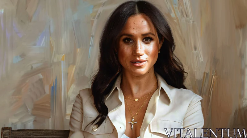 Elegant Meghan Markle Portrait