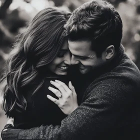 Monochrome Couple Portrait