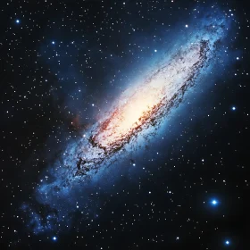 Spiral Galaxy in Deep Space