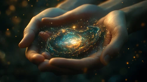 Celestial Body in Open Hands
