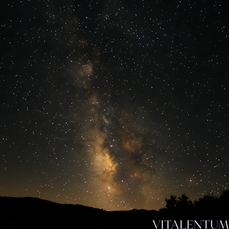 Celestial River Over Silent Lands