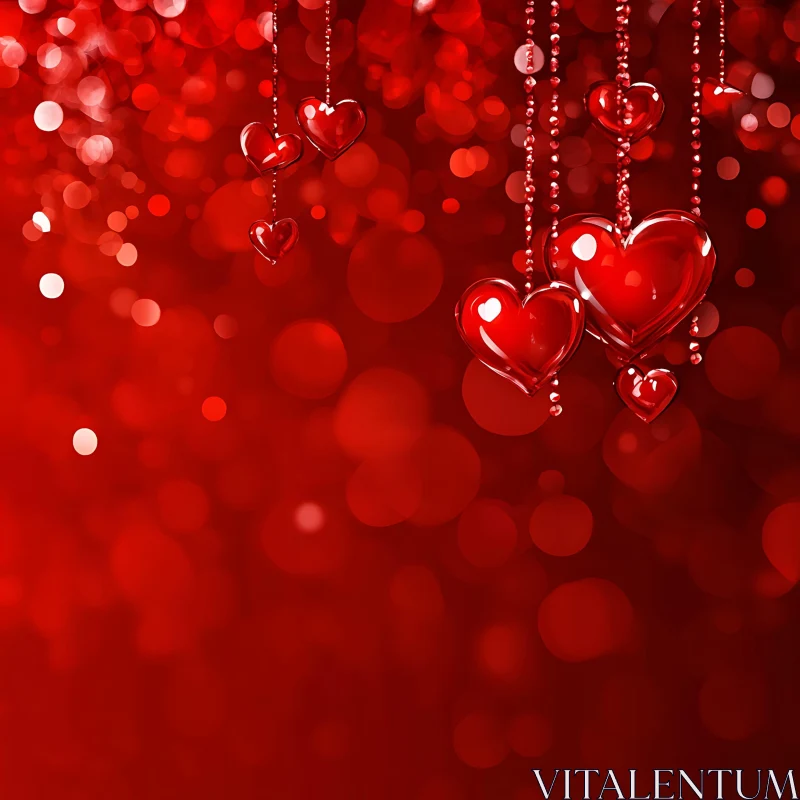Suspended Hearts of Love