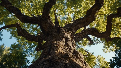 Sunlit Tree: Nature's Timeless Beauty