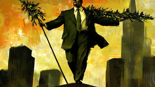 Olive Branch Bearer in the City