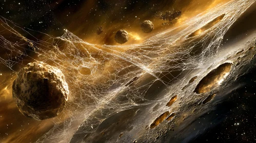 Celestial Asteroid Web