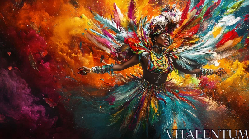 Colorful Carnival Dancer