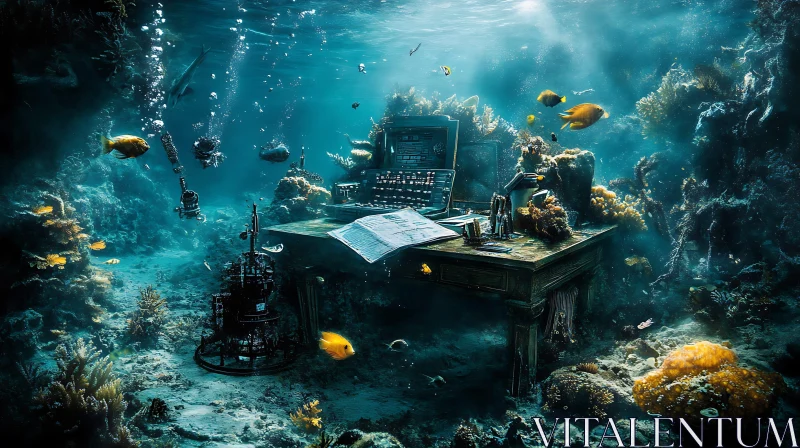 Submerged Workspace Marine Life Composition