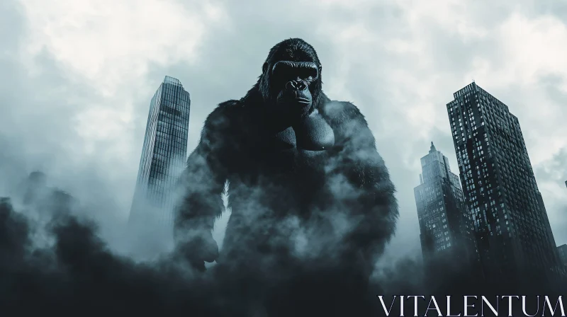 Giant Gorilla Overlooking the City