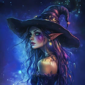 Mystical Witch with Pointy Ears