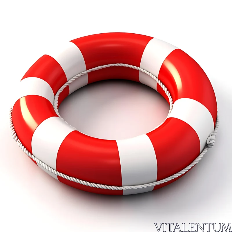 Red and White Life Preserver