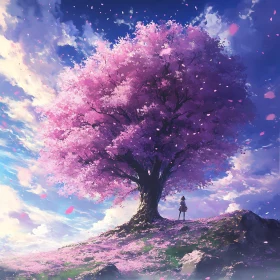 Cherry Blossom Anime Tree