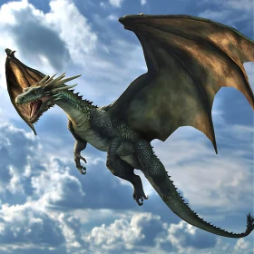 Dragon Soaring in the Sky