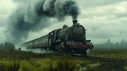 Old Locomotive in Motion