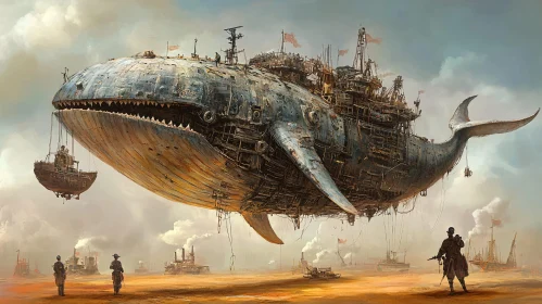 Flying Whale Steampunk Dreamscape
