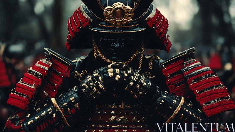 AI ART Ancient Samurai Warrior in Traditional Armor