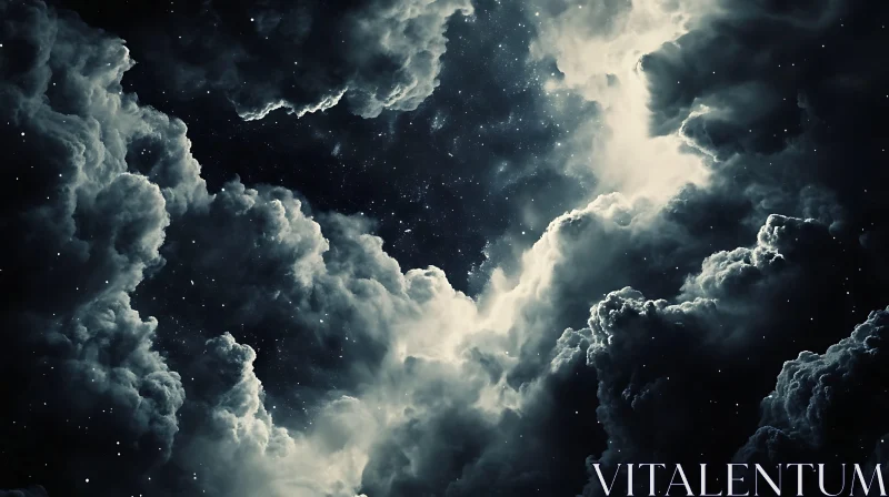 Celestial Cloudscape: A Night's Dream