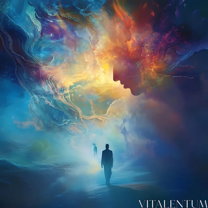 Celestial Walkers: A Surreal Dreamscape
