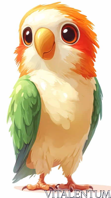 Colorful Parrot Art with Expressive Eyes