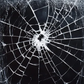 Fractured Glass: An Abstract Composition