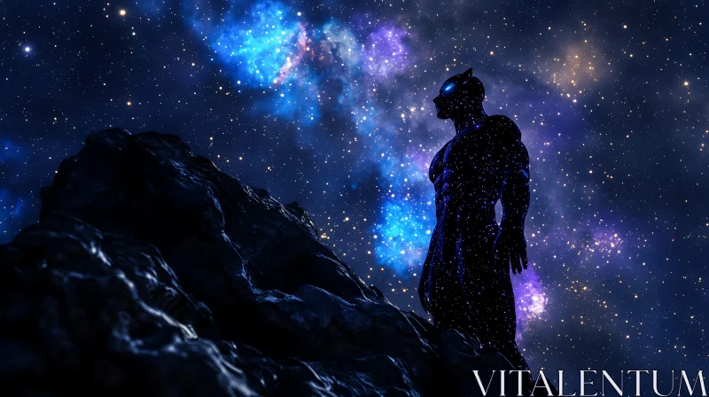 Stargazer Silhouette: Guardian of the Galaxy