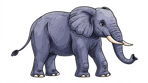 Illustrated Elephant Art