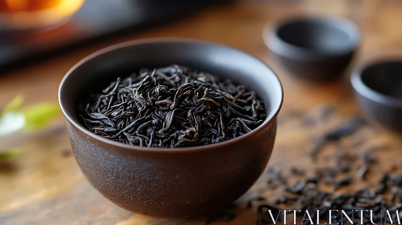 Bowl of Dried Tea Leaves