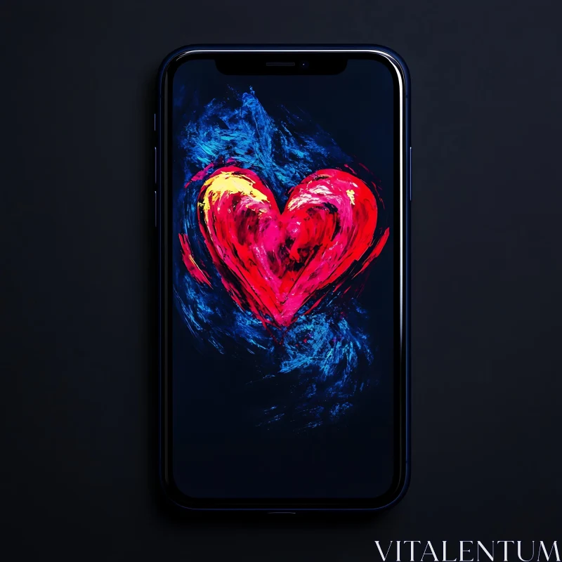 Digital Heart Art on Mobile