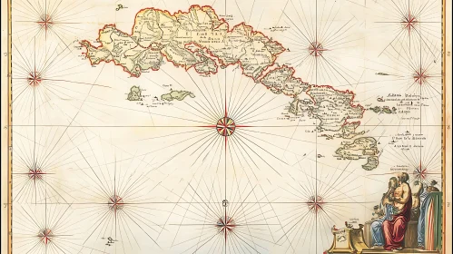 Antique Cartography of Islands and Seas