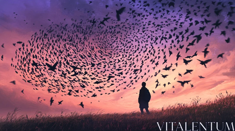 Twilight Birds Vortex