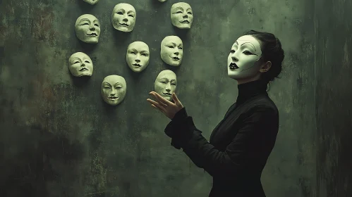 Woman and Masks: A Study in Surrealism