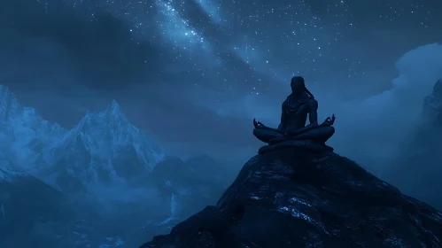 Starry Night Mountain Meditation