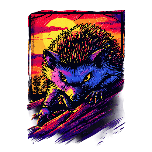 Colorful Hedgehog Art for Wildlife Enthusiasts