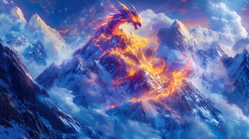 Dragon's Ascent: A Mountain's Embrace