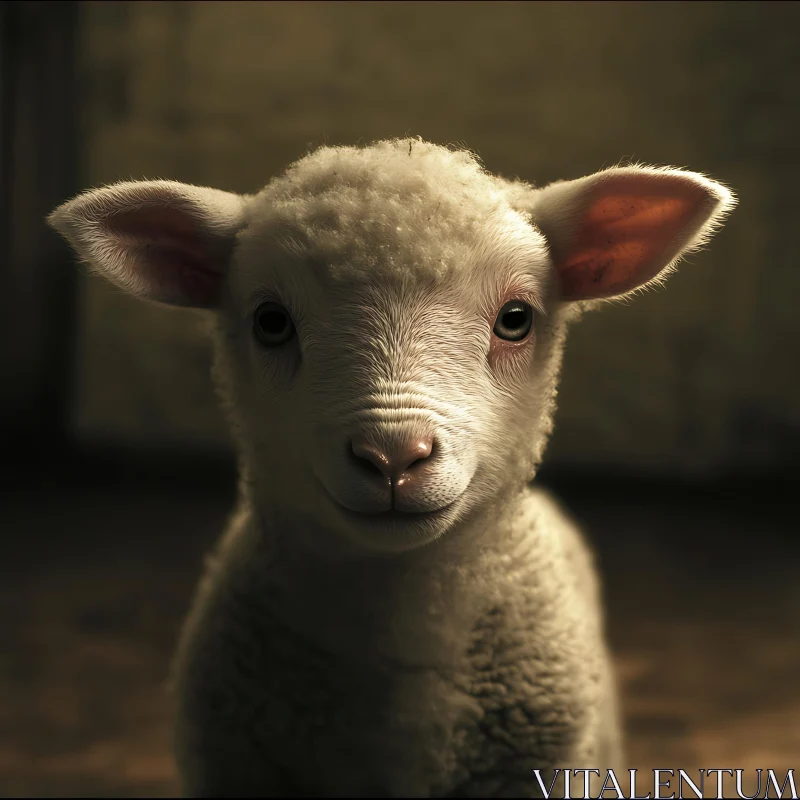 Portrait of a Young Lamb