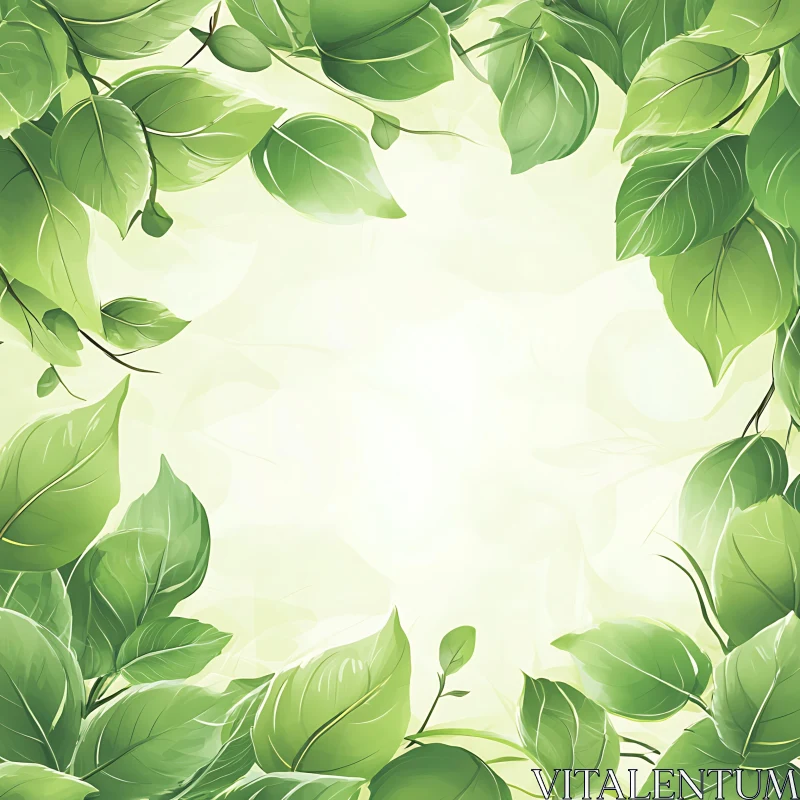 Verdant Leaf Pattern Design