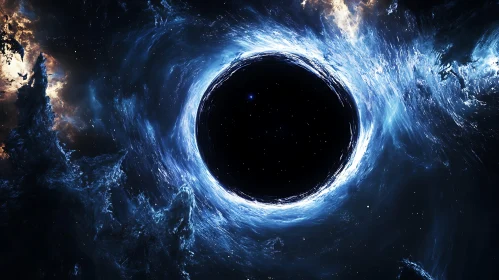 Cosmic Void: A Black Hole's Embrace