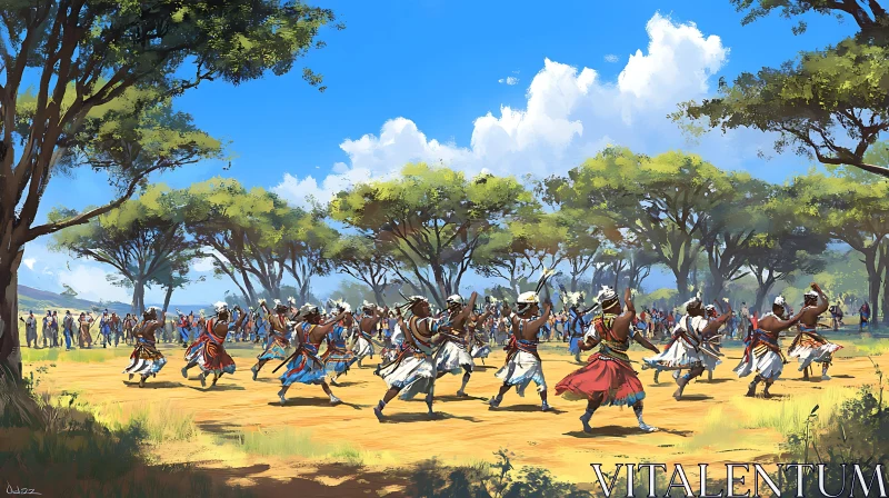 Cultural Dance in the African Savannah