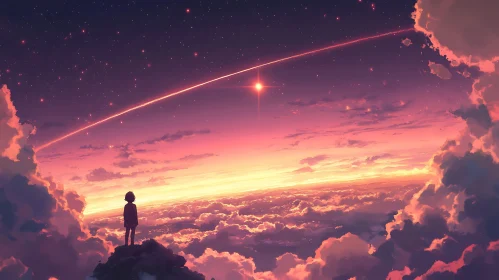 Dreamy Sky Above the Clouds