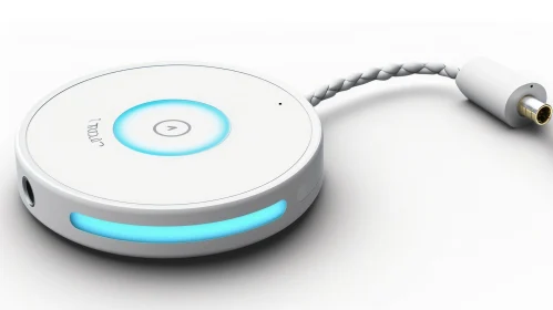 White Portable Device with Lights and Cord | Dynamic Expressive Animations