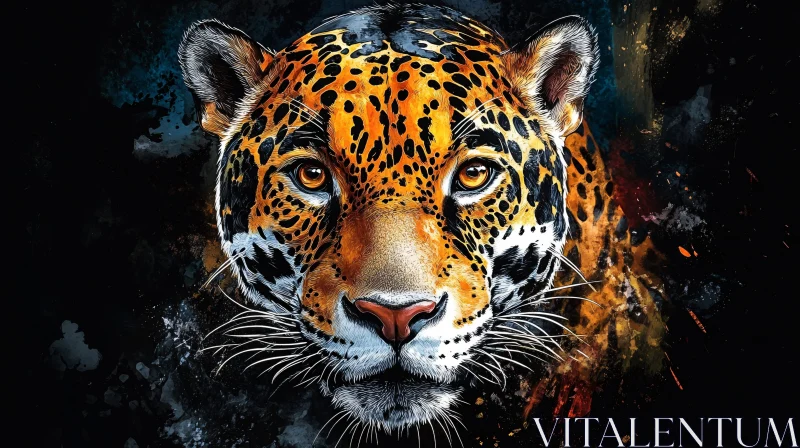 Jaguar Art - Wild and Abstract AI Image