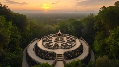 Sunrise Over Forest Temple